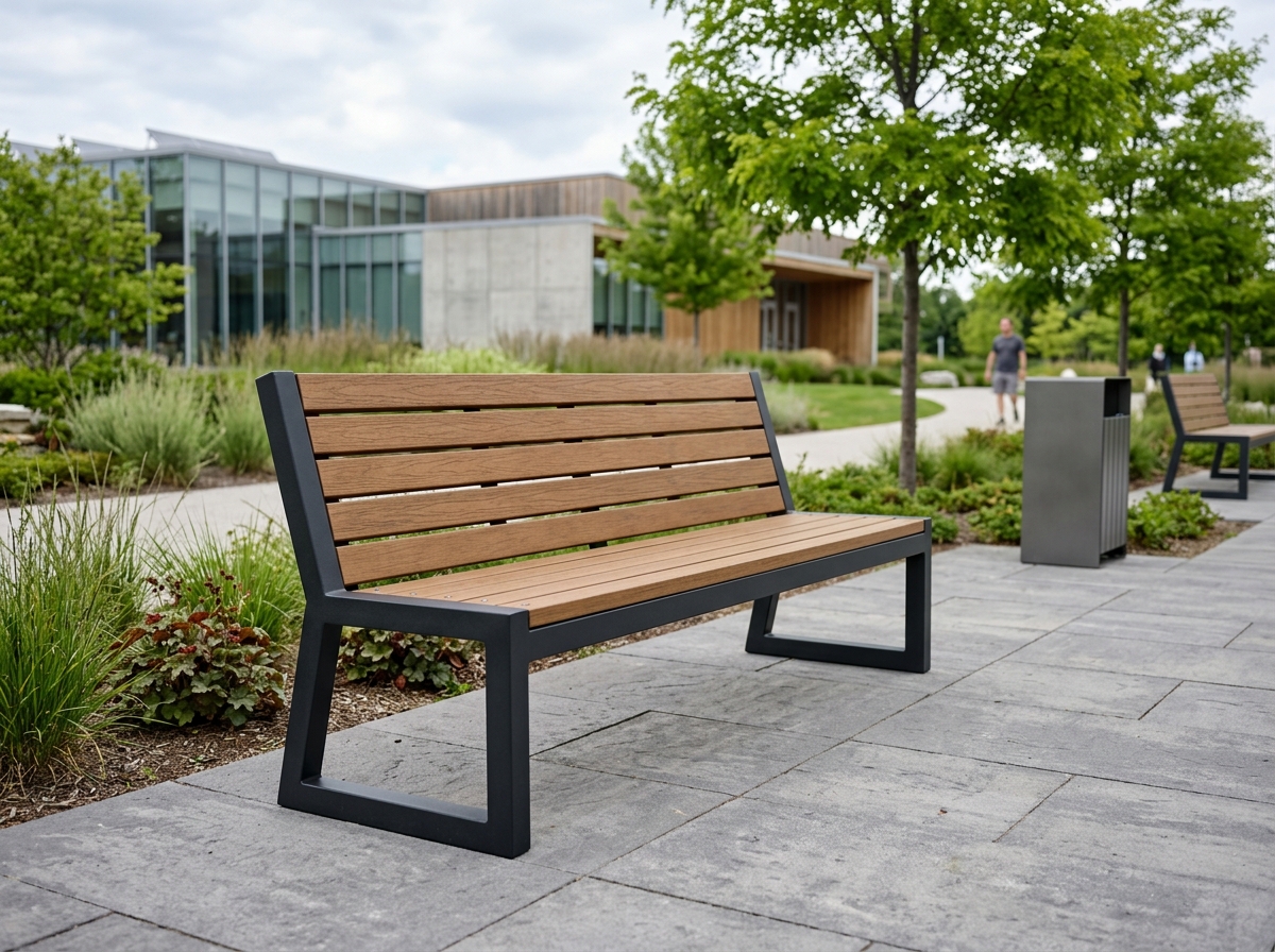 Ławka miejska Render